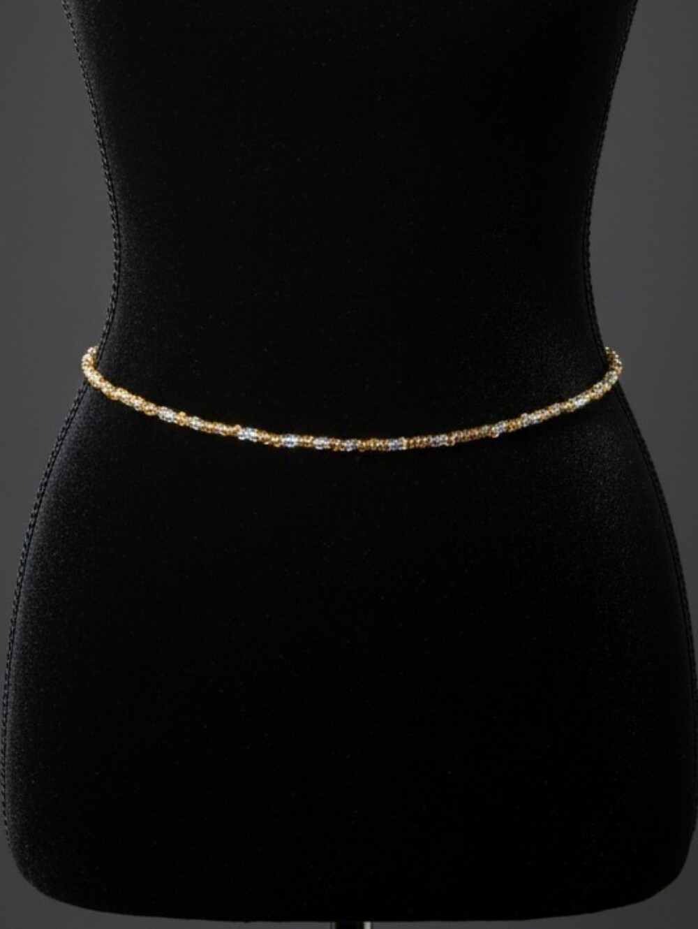 Gold Beaded Waist Belt